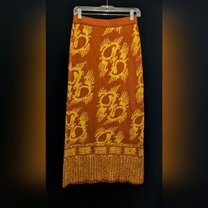 PERUVIAN CONNECTION Cotton Midi/Maxi Skirt. Size: SMALL